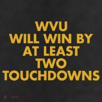 Eerrational Wvu Will Win By At Least Two Touchdowns 7 Panel Mesh Trucker Snapback Hat