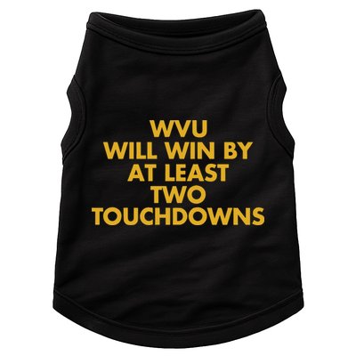 Eerrational Wvu Will Win By At Least Two Touchdowns Doggie Tank