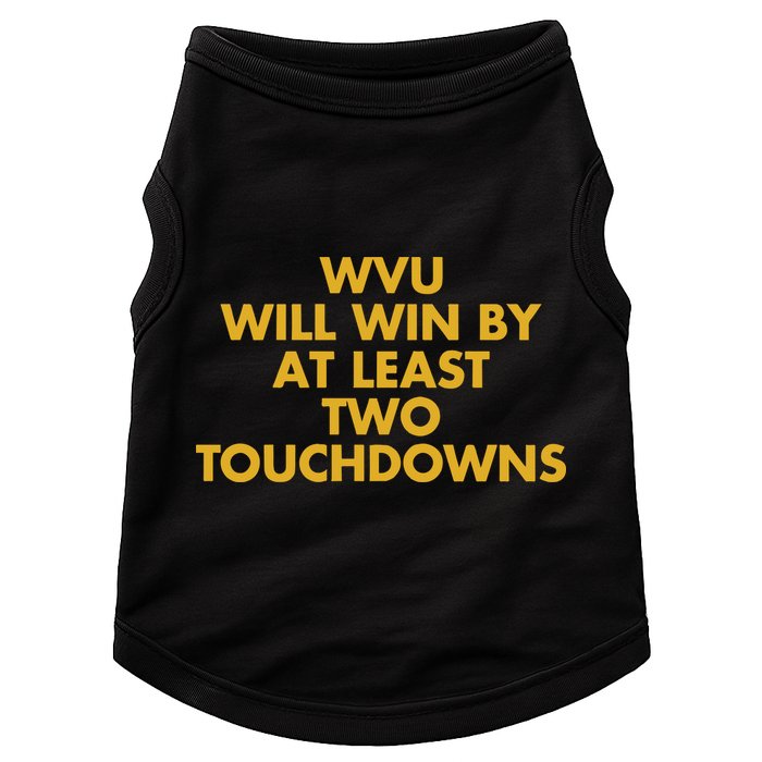 Eerrational Wvu Will Win By At Least Two Touchdowns Doggie Tank