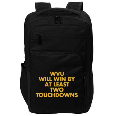 Eerrational Wvu Will Win By At Least Two Touchdowns Impact Tech Backpack