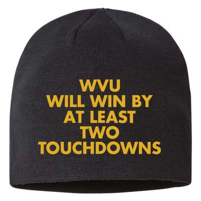 Eerrational Wvu Will Win By At Least Two Touchdowns Sustainable Beanie