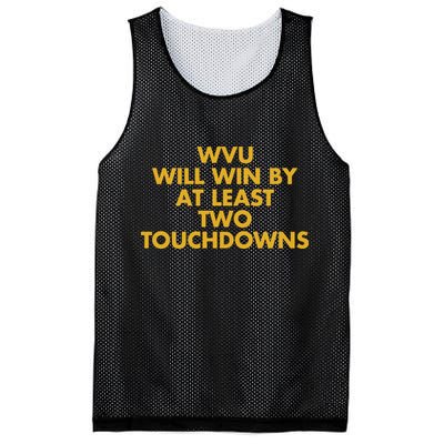 Eerrational Wvu Will Win By At Least Two Touchdowns Mesh Reversible Basketball Jersey Tank