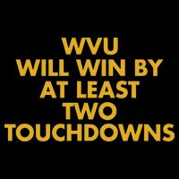 Eerrational Wvu Will Win By At Least Two Touchdowns Premium T-Shirt