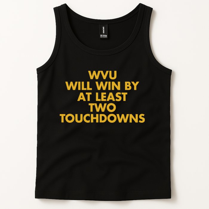 Eerrational Wvu Will Win By At Least Two Touchdowns Tank Top