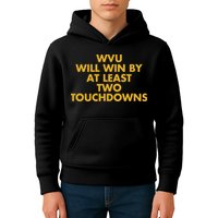 Eerrational Wvu Will Win By At Least Two Touchdowns Kids Hoodie