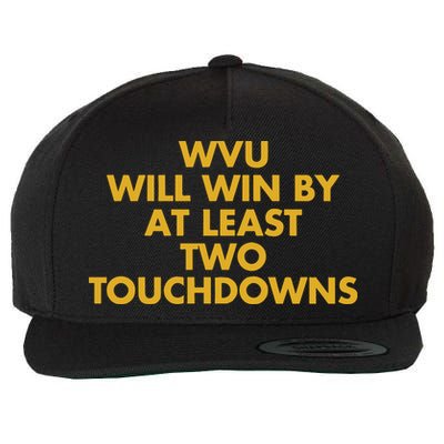 Eerrational Wvu Will Win By At Least Two Touchdowns Wool Snapback Cap