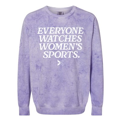 Everyone Watches Women’S Sports Colorblast Crewneck Sweatshirt