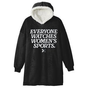 Everyone Watches Women’S Sports Hooded Wearable Blanket