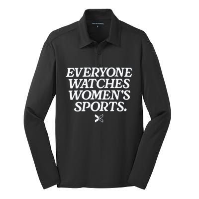 Everyone Watches Women’S Sports Silk Touch Performance Long Sleeve Polo