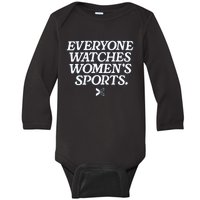 Everyone Watches Women’S Sports Baby Long Sleeve Bodysuit