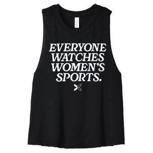 Everyone Watches Women’S Sports Women's Racerback Cropped Tank