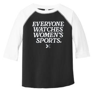 Everyone Watches Women’S Sports Toddler Fine Jersey T-Shirt