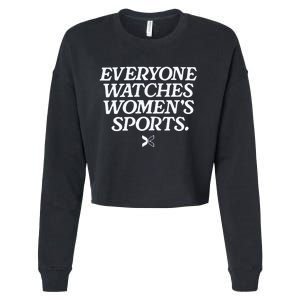 Everyone Watches Women’S Sports Cropped Pullover Crew