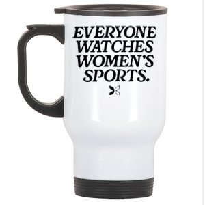 Everyone Watches Women’S Sports Stainless Steel Travel Mug