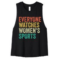 Everyone Watches Women.S Sports Women's Racerback Cropped Tank