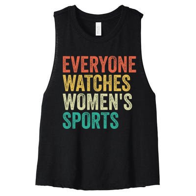 Everyone Watches Women.S Sports Women's Racerback Cropped Tank