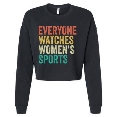 Everyone Watches Women.S Sports Cropped Pullover Crew