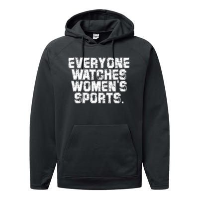 Everyone Watches Women Sports Adult Performance Fleece Hoodie