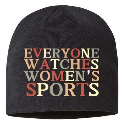 Everyone Watches Women Sports Adult Sustainable Beanie