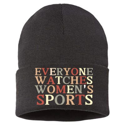 Everyone Watches Women Sports Adult Sustainable Knit Beanie