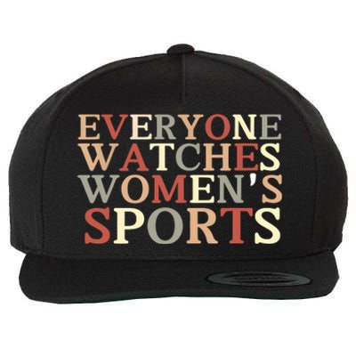 Everyone Watches Women Sports Adult Wool Snapback Cap