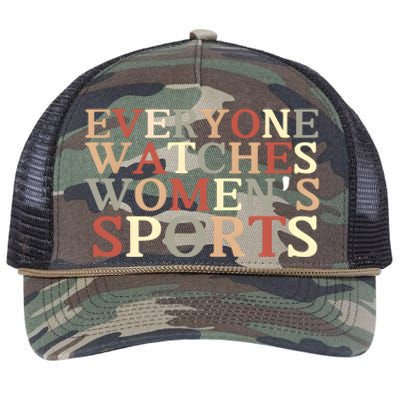 Everyone Watches Women Sports Adult Retro Rope Trucker Hat Cap