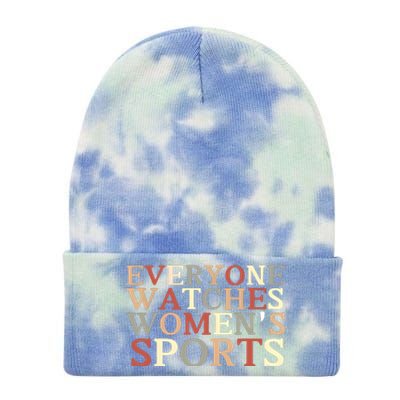 Everyone Watches Women Sports Adult Tie Dye 12in Knit Beanie