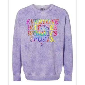 Everyone Watches Women Sports Colorblast Crewneck Sweatshirt