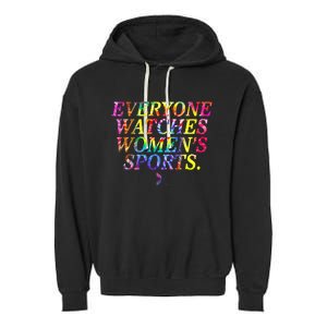 Everyone Watches Women Sports Garment-Dyed Fleece Hoodie