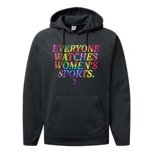 Everyone Watches Women Sports Performance Fleece Hoodie