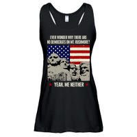Every Wonder Why There Are No Democrats On Mt. Rushmore Ladies Essential Flowy Tank