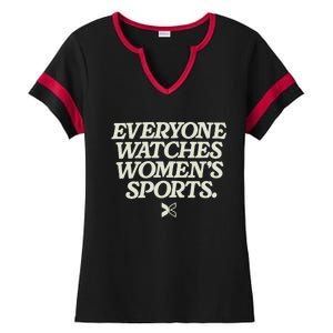 Everyone Watches Women Sports Ladies Halftime Notch Neck Tee