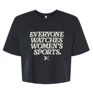 Everyone Watches Women Sports Bella+Canvas Jersey Crop Tee