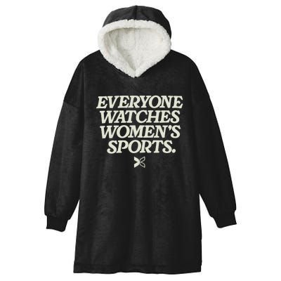 Everyone Watches Women Sports Hooded Wearable Blanket