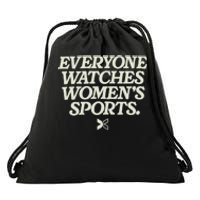 Everyone Watches Women Sports Drawstring Bag