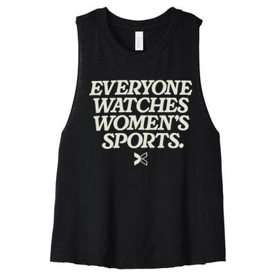 Everyone Watches Women Sports Women's Racerback Cropped Tank