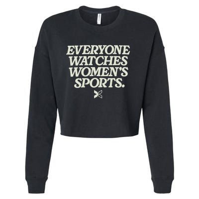 Everyone Watches Women Sports Cropped Pullover Crew