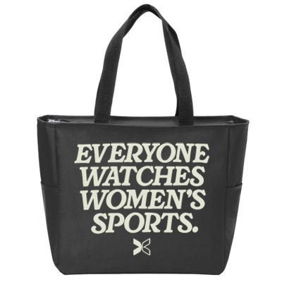 Everyone Watches Women Sports Zip Tote Bag