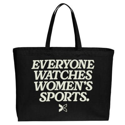 Everyone Watches Women Sports Cotton Canvas Jumbo Tote