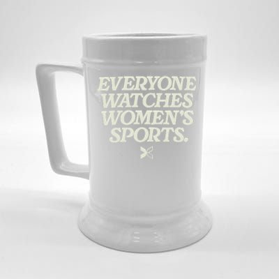 Everyone Watches Women Sports Beer Stein