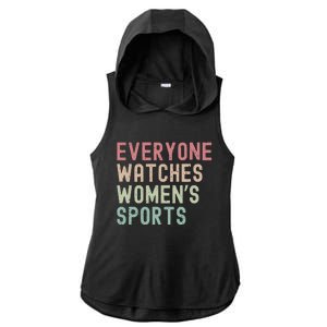 Everyone Watches Women Sports Ladies PosiCharge Tri-Blend Wicking Draft Hoodie Tank