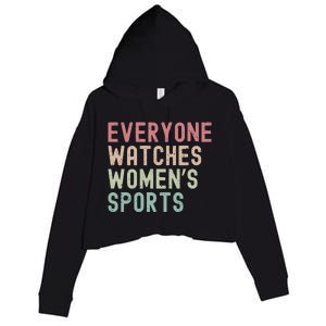 Everyone Watches Women Sports Crop Fleece Hoodie