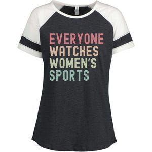 Everyone Watches Women Sports Enza Ladies Jersey Colorblock Tee