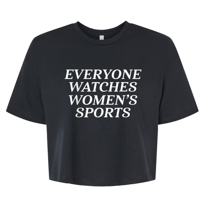 Everyone Watches Women Sports Bella+Canvas Jersey Crop Tee