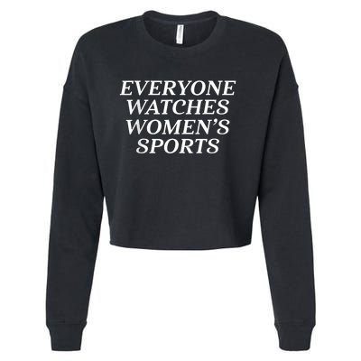 Everyone Watches Women Sports Cropped Pullover Crew