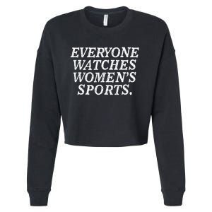 Everyone Watches Women Sports Cropped Pullover Crew