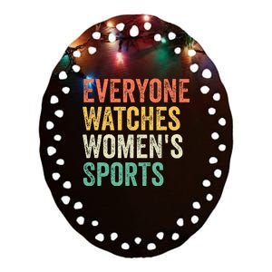 Everyone Watches Wo Sports Ceramic Oval Ornament