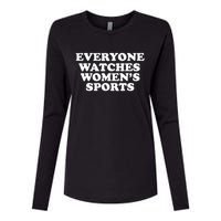 Everyone Watches Women Sports Funny Womens Cotton Relaxed Long Sleeve T-Shirt