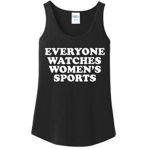 Everyone Watches Women Sports Funny Ladies Essential Tank