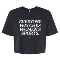 Everyone watches wo's sports Bella+Canvas Jersey Crop Tee